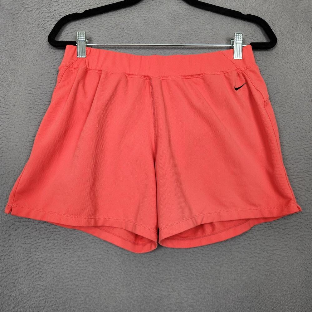 Nike Sphere Dry Shorts Womens Medium Pink Lined Running Athletic Stretch Mesh